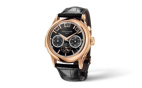 patek philippe grand complications black sunburst rose gold leather 5208r-001|Patek Philippe Grand Complications 5208R.